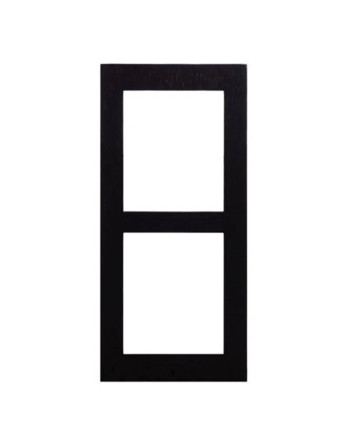 2N wall frame for IP/LTE Verso 2-Module pushbutton panels, black 9155022B