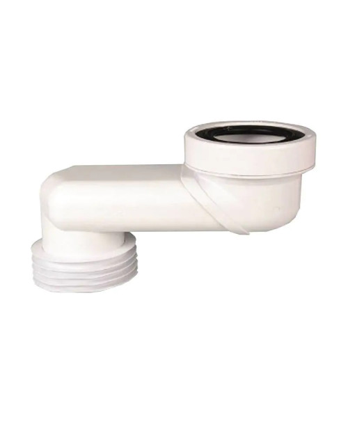 Bonde de toilette excentrique pour tuyaux GTL D 110 mm 10 cm blanc 234200PB10