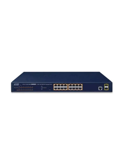 4 Switch de alimentación 16 puertos Ethernet PoE L2 10/100/1000-T GS421016P2S