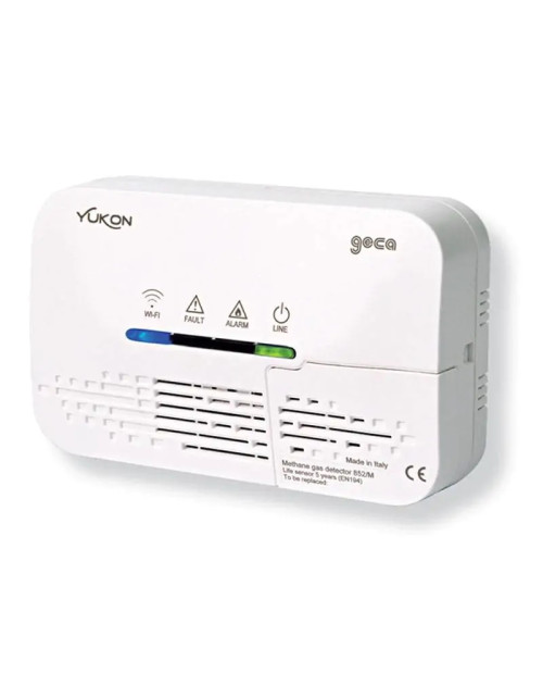 Geca Yukon 852 Wifi detector de gas metano de pared blanco 38522625