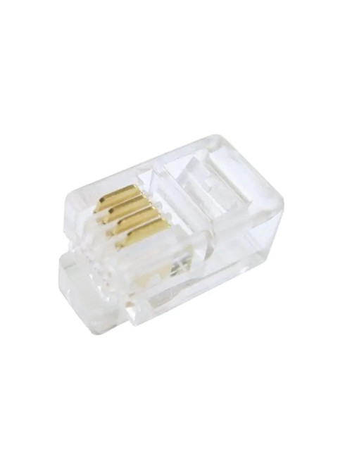 Enchufe RJ10 4/4 transparente Fanton 22280