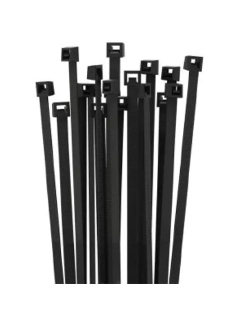 Bridas para cables Etelec negras 200X4.5MM paquete de 100 piezas FN20045