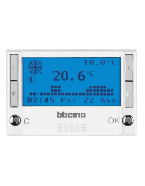 Chronothermostat Bticino Axolute Blanc HD4451