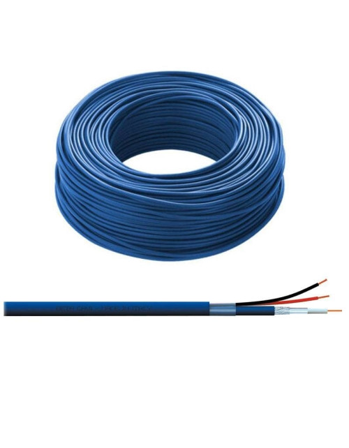 Cable coaxial beta videovigilancia Cables coaxiales Funda LSZH Azul 500m