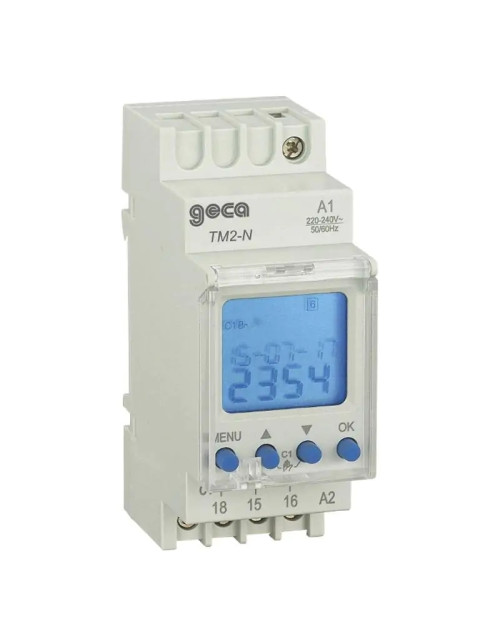 Geca TM2-N 1GG/7GG Interruptor horario digital de 2 canales 32063029