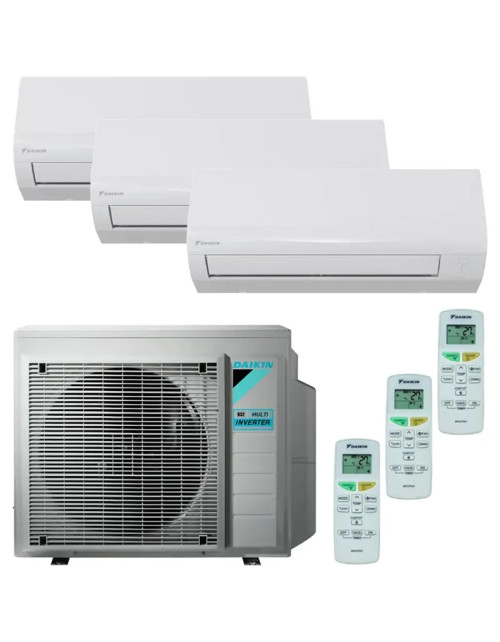 Aire acondicionado Split de prueba Daikin Sensira 9000+9000+12000BTU