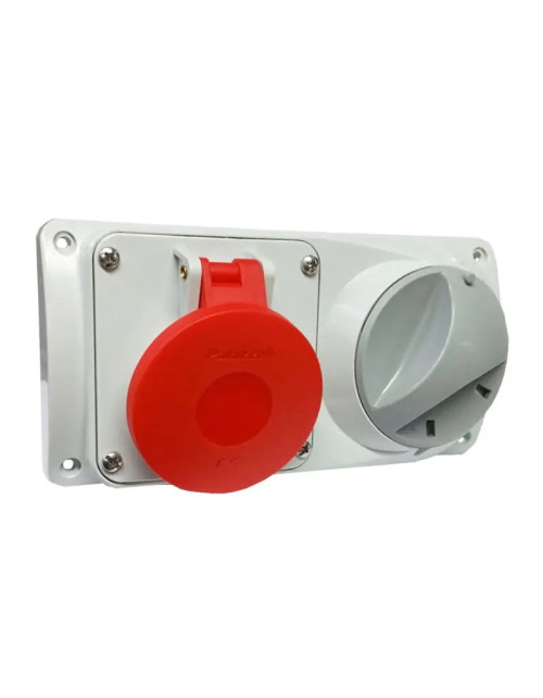 Palazzoli CEE Interlocked Industrial Socket 3P+N+E 16A 400V IP44