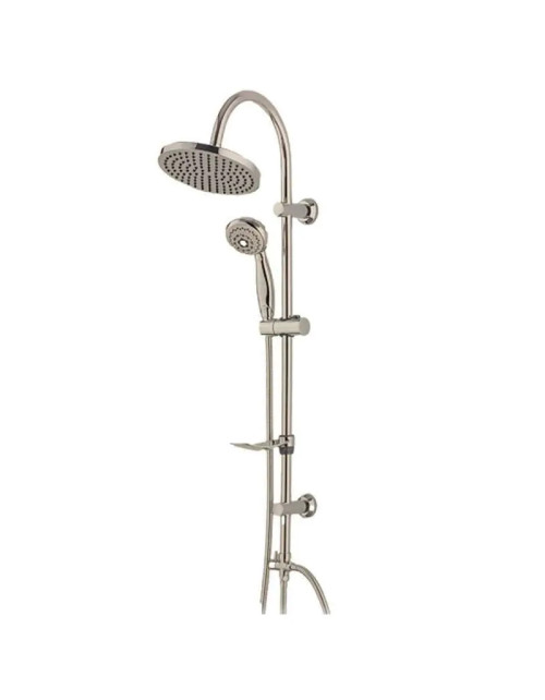 Shower Column Mc 5 jets round shower head with chromed hoses