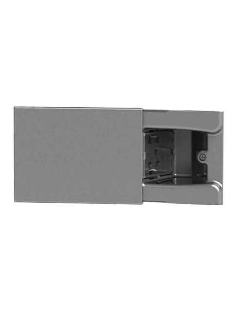 4Box Hide 3-Modul-Schiebesteckdose mit einer Tekno-Grau-Universal Side