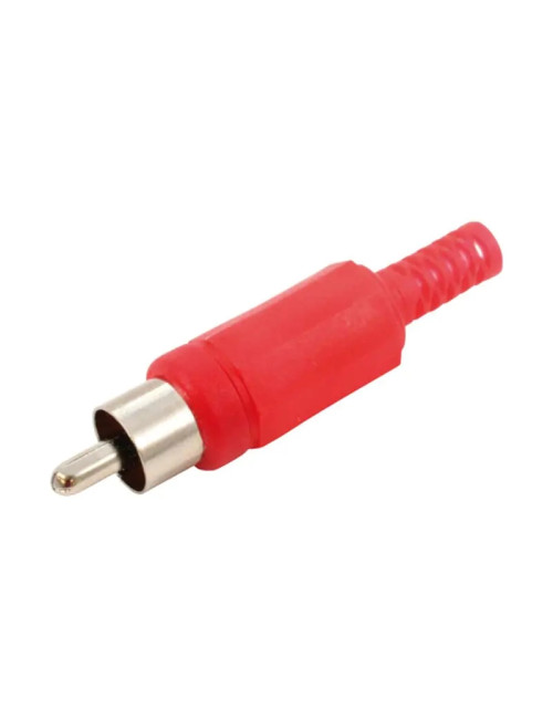 Conector RCA Melchioni rojo con guía de cable 433329866