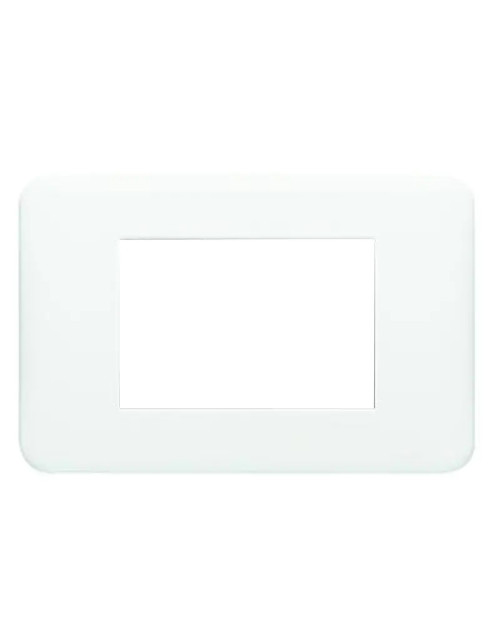 Placa blanca Legrand serie Cross 3 plazas 680543