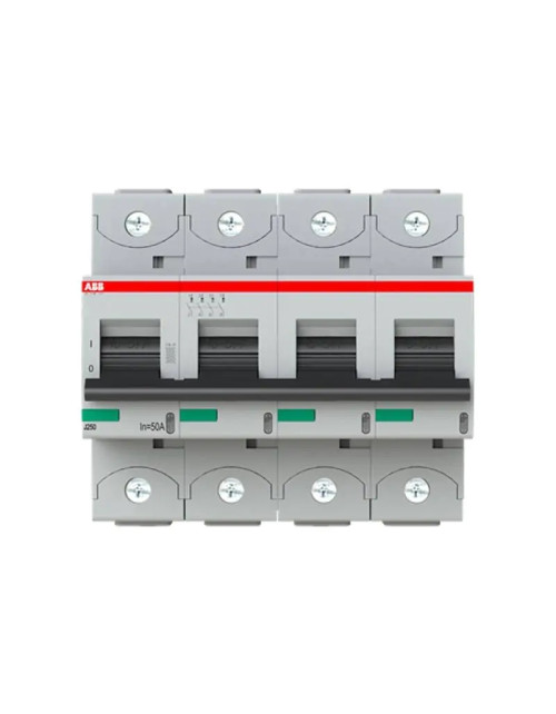 Interrupteur magnéto-thermique Abb 4P 50A 36KA 4 modules S120471