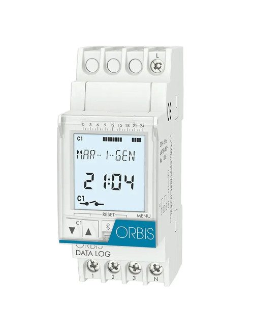 Orbis DATA interruttore orario digitale 2 moduli OB174012