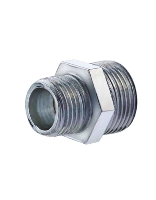 Threaded pipe fitting Oter in galvanized steel M/M 1 1/4 x 1/2 24517