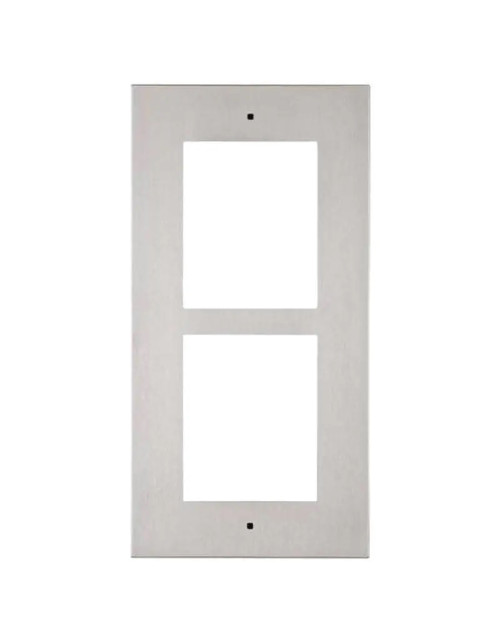 2N recessed frame for IP/LTE Verso pushbutton panels with 2 modules Nickel 9155012