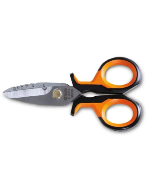 Beta 1128BSX electrician's scissors with stepped blades 011280061