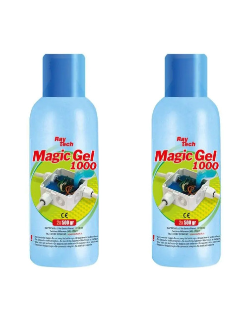 Gel isolant d'étanchéité Raytech pour câbles 2 x 500 ml MAGIC-GEL