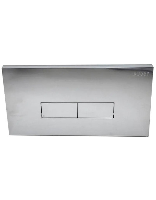 Pucci Eco Slim placa de control 2 botones 28x18cm cromo 80179582