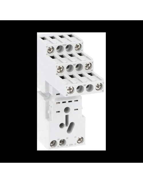 Socket for Lovato industrial relays with 2 exchanges for HR602C HR6XS21 series