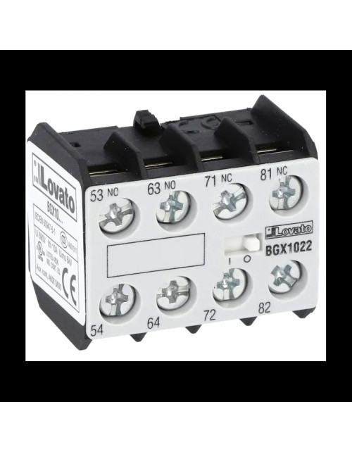 Lovato 2NO+2NC auxiliary contact for BF 11BGX1022 series contactors