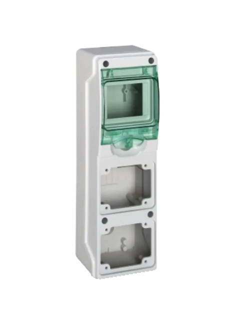 Schneider Industriepanel 4 Module für 2 Einbausteckdosen 10361