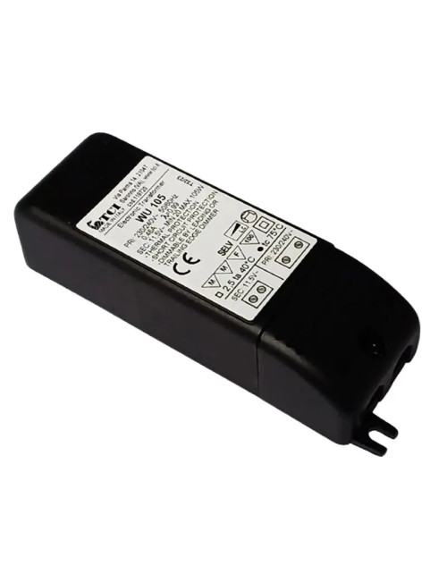 Transformador eléctrico para lámparas TCI 150W 230/12V negro 119720