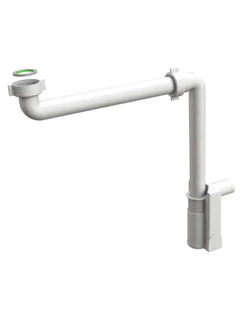 Bonomini ultraflacher Siphon für Waschbecken und Bidet 1 1/4 weiß 2500BB32B0