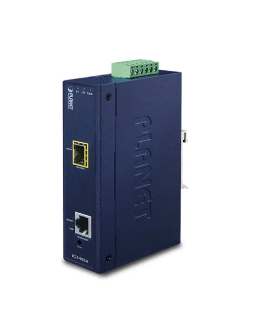 Convertidor multimedia industrial de 4 potencias 1 puerto SFP 10/100/1000BASE-T IGT-905A