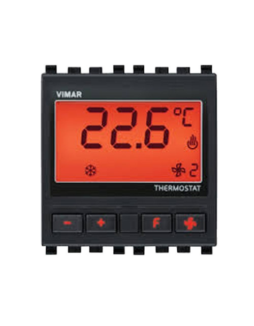 Thermostat d'ambiance électronique Vimar KNX, couleur grise 20430