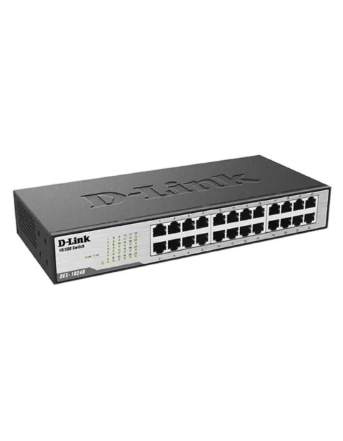 D-Link Unmanaged Switch 24 Ports 10/100 Mbit/s DES-1024D