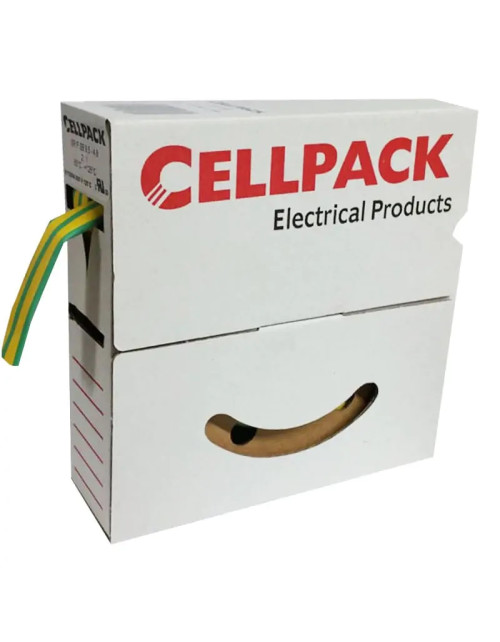 Tub termocontractabil Cellpack 9,5/4,8 Galben/Verde 10 metri 127066