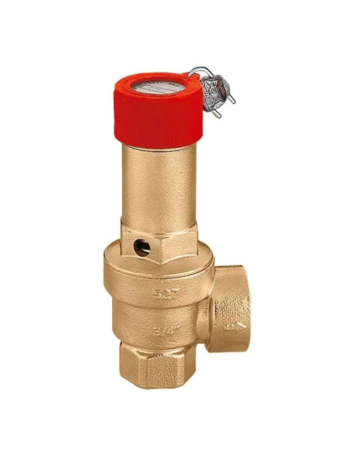 Soupape de sécurité Caleffi certifiée et calibrée F 1/2 x 3/4 527445