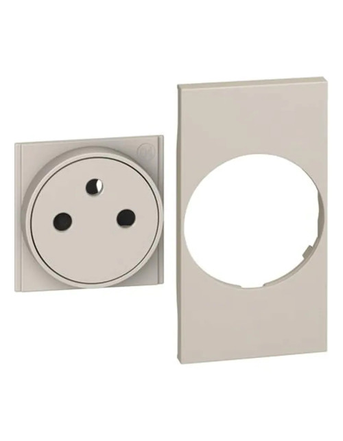 Cover + top Bticino Living Now for standard French/Belgian socket FLAT KG55F