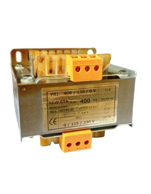 Single-phase insulation transformer Cta 400 VA input 230/400V TMI7K0.40