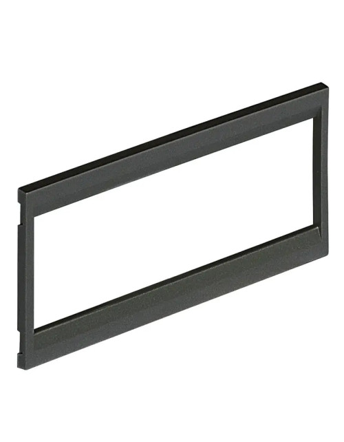 Plaque Livinglight Bticino 6 modules, finition anthracite 16136F/6G