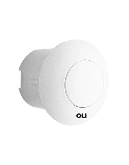 Flush-mounting pneumatic button Oli for toilet flushing White OL0605001 ...