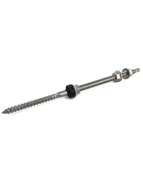 Contact wood screw anchor 12x300 mm for photovoltaic STA12300