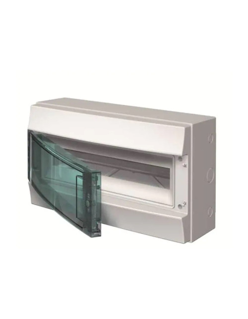 Cuadro eléctrico de pared Abb 18 módulos IP65 puerta transparente 1 fila H65P18X120750