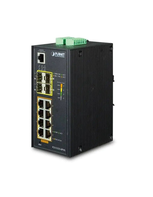 4 commutateurs 4Power 8 ports 10/100/1000-T 802.3at PoE + 100/1000-X SFP IGS52258P4S