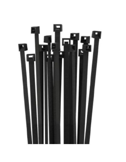 Etelec black nylon cable ties 160x2.5mm 100 pieces FN16025