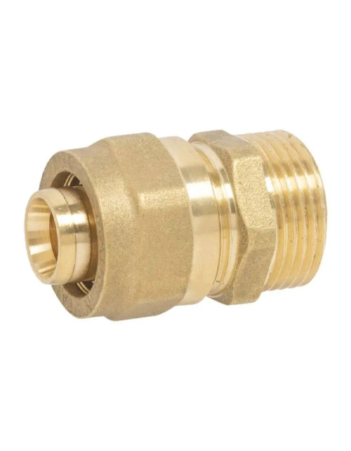 Straight fitting Ape M 1 inch x 32 mm brass 3701L00132