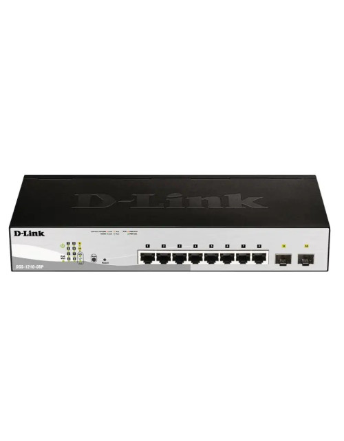 Switch D-Link 8 porte 10/100/1K+2SFP SMART DGS-1210-08P