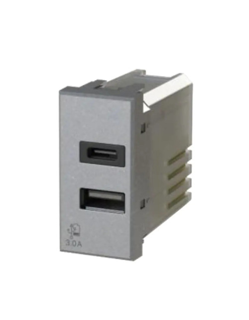 4Box 3.0A USB socket for Bticino Axolute tech 4B.HC.USB.30 series