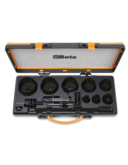 Beta hole saw set for electricians in metal case 004500313