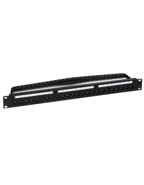 Artikel STAPELBARES Patchpanel 24 RJ45 CAT.5E UTP-Buchsen schwarz 50110