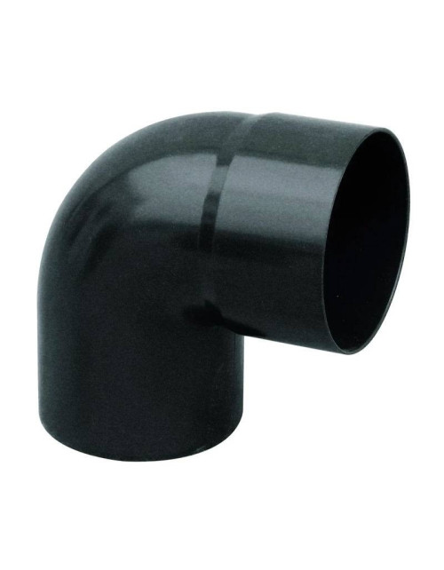 87 degree bend Redi M/F diameter 100 mm in black PVC 07110P8