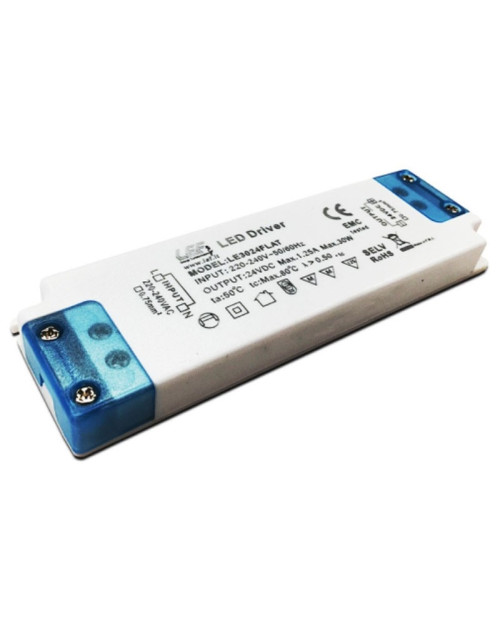 Alimentatore per LED LEF 30W 24VDC Flat On-off LE3024FLAT