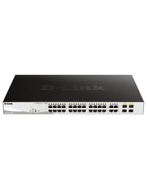 D-Link-Switch 24 POE-Ports + 4 Gigabit-GbE/SFP-Kombi-Ports DGS-1210-28MP