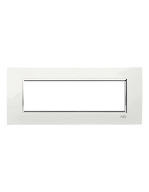 Abb Square Lucent White 7-Modul-Platte 2CSY230455R0701