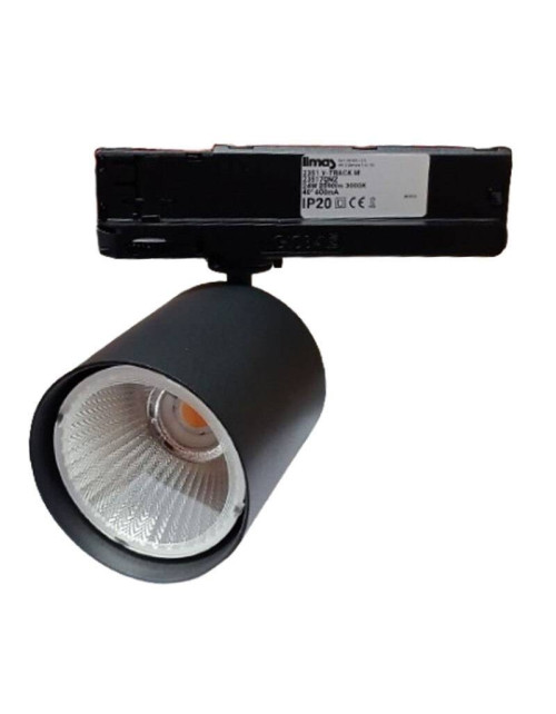 Ilmas Proyector sobre carril LED trifásico 24W 3000K con driver blanco 23517QT1